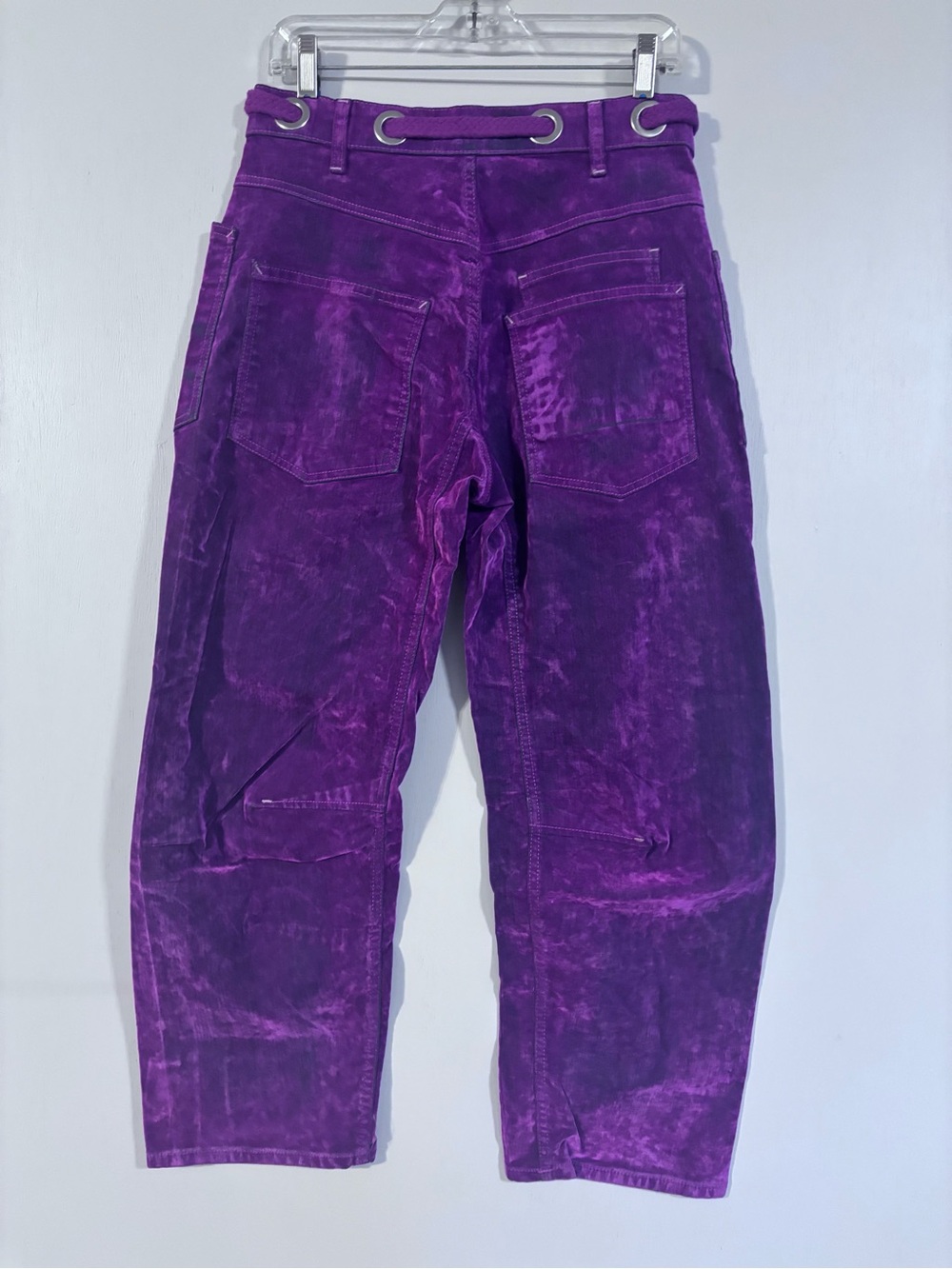 We The Free Purple Velvet Cargo Pants - Picture 2 of 5